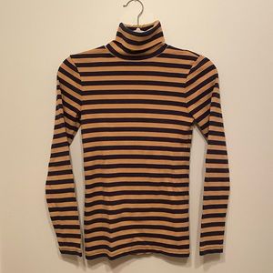 J. Crew Striped Turtleneck